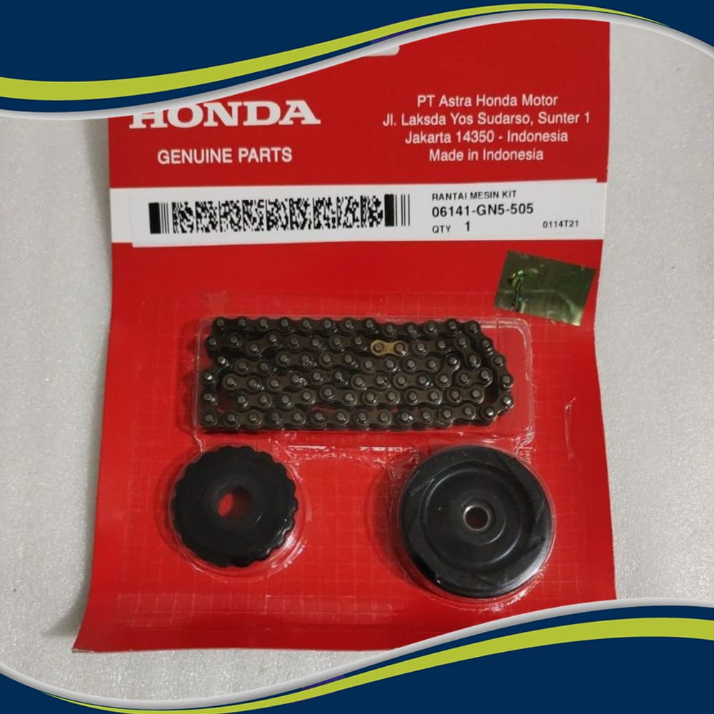 Rantai Kamprat Rante keteng Timing set roll Honda GN5 - C70 - C700 - C800 - C86 Ori 06141-GN5-505 - 