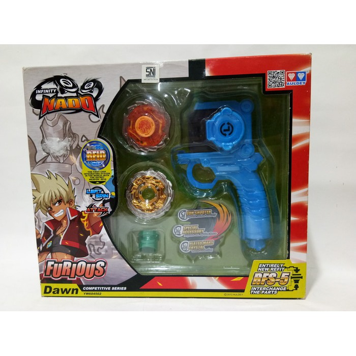 Auldey Infinity Nado - RFID Beyblade - Furious Dawn - Gasing