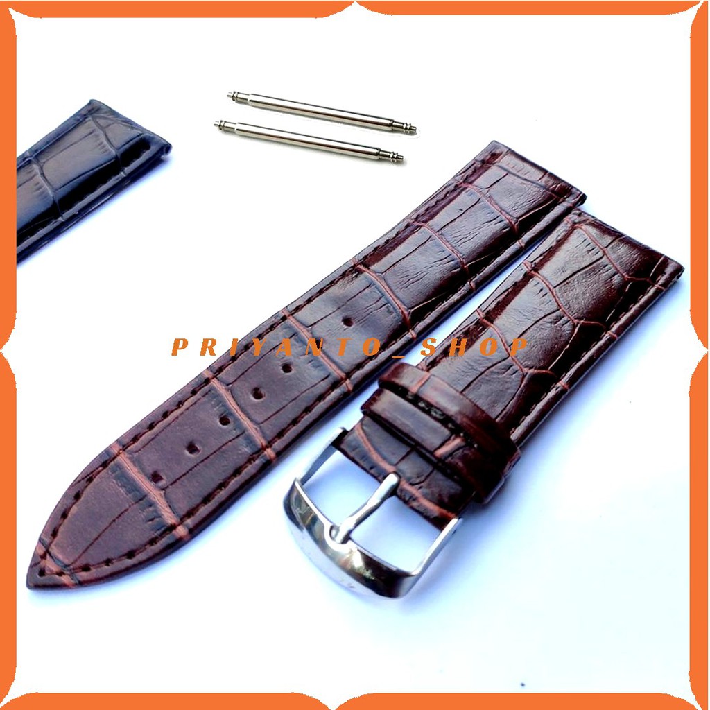 Strap Tali Jam Tangan Kulit Leather Motif 24mm Model Timeking BL1 24MM