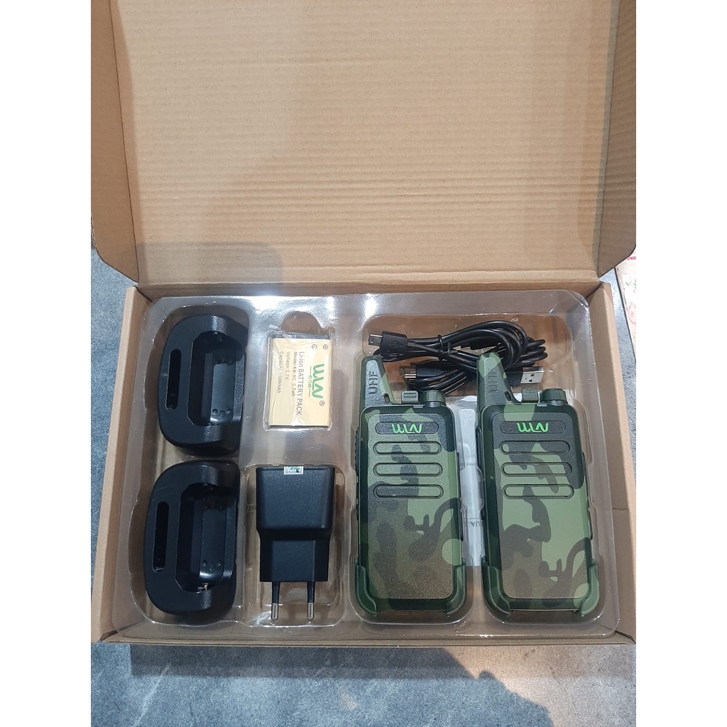 Walkie Talkie HT WLN KDC1 Two-Way Radio KD - C1 (isi 2pcs) - Hitam 888