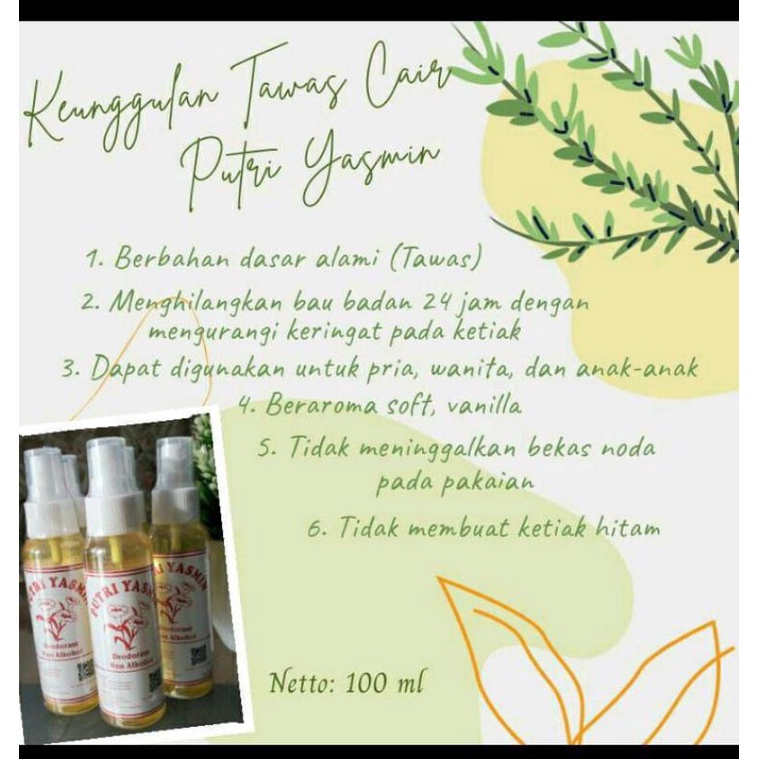 Jual Tawas Cair Putri Yasmin Shopee Indonesia