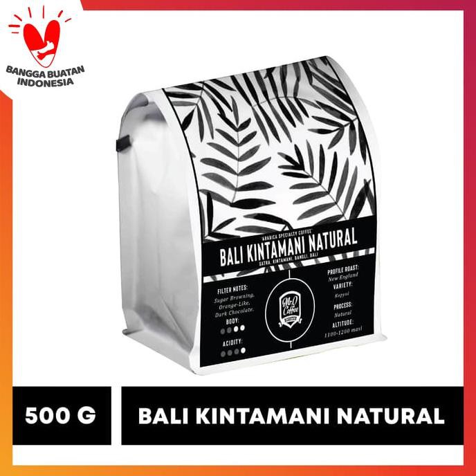 

Biji/Bubuk Kopi Arabika Bali Kintamani Natural Process 500gr - BIJI SANGRAI TERJAMIN