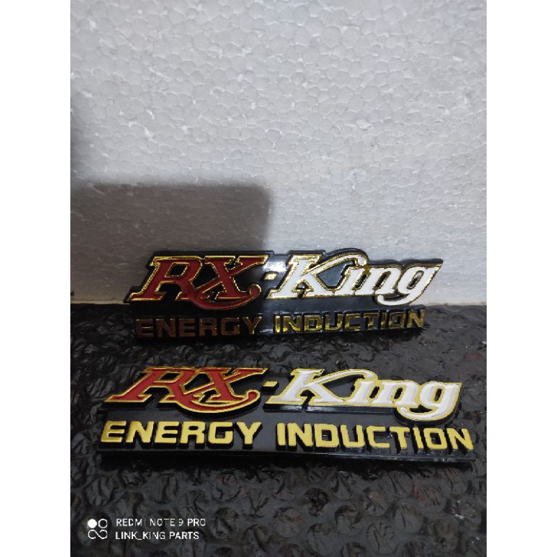 EMBLEM BOX AKI RX KING MERAH