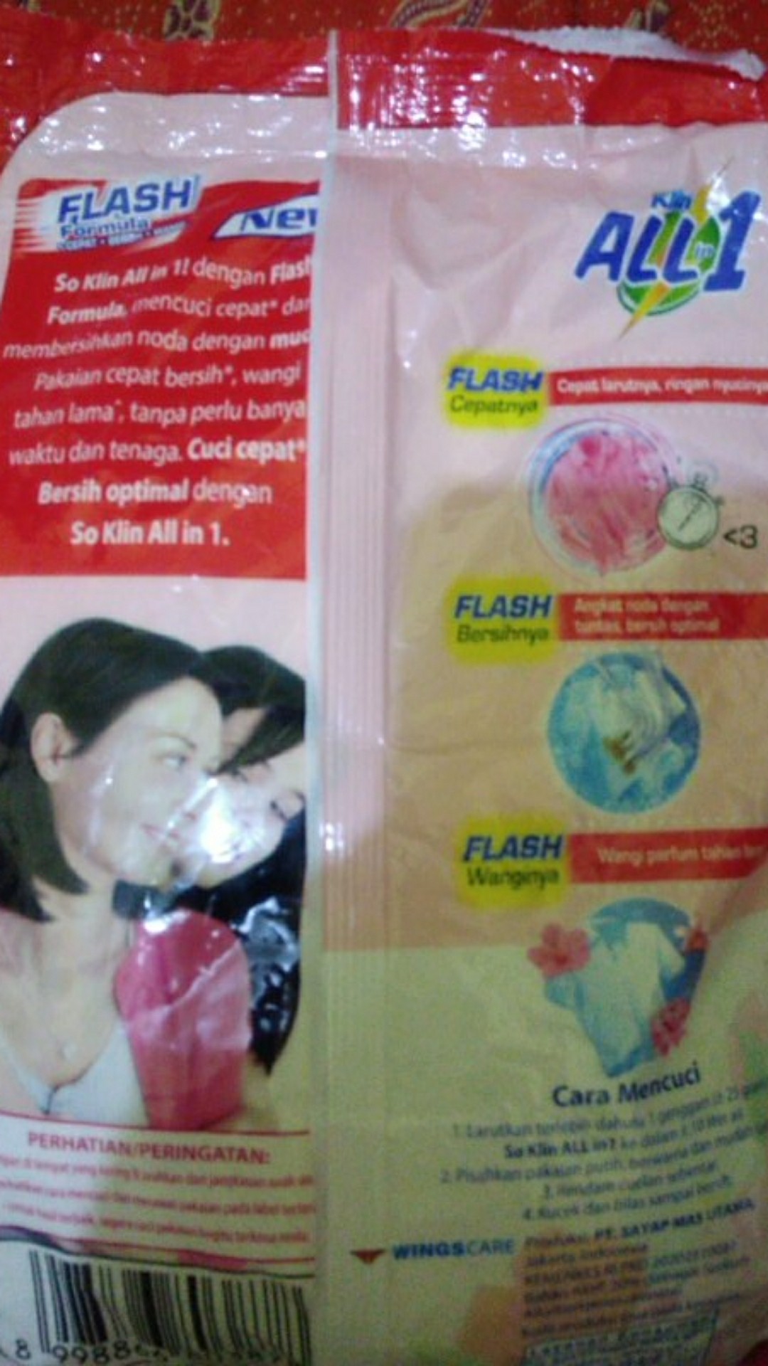 So Klin Deterjen Bubuk All In 1 Floral Sense 900 Gr