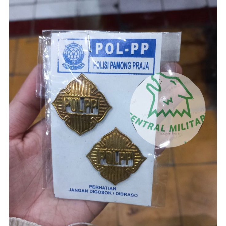 Pin Monogram Pol PP - Monogram Satpol PP