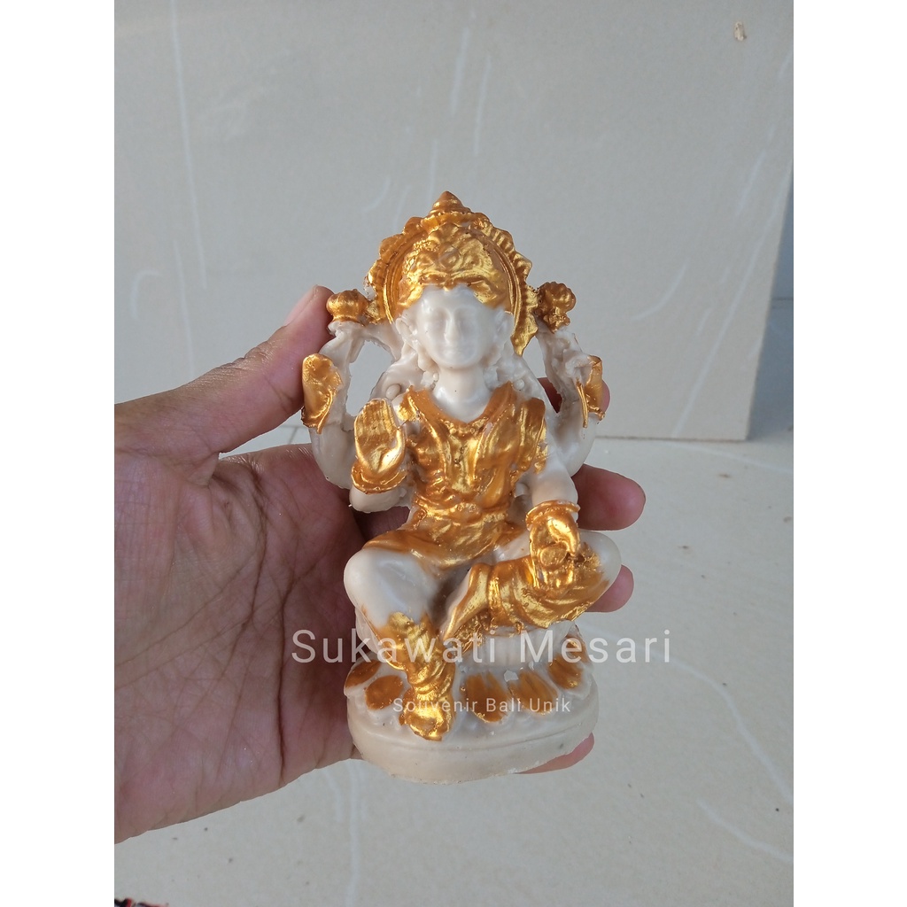 Patung Dewi Laksmi Uma Sri Rambut Sedana Tinggi 12cm Patung Keagamaan Hindu Bali