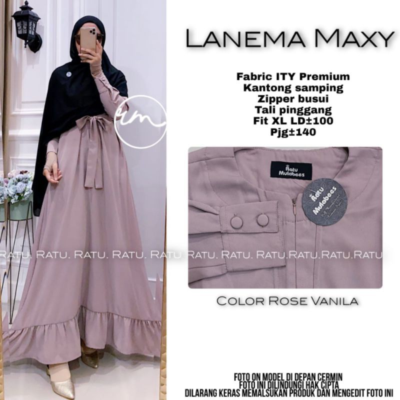 LANEMA MAXY RATU / GAMIS TERMURAH / ORI RATU