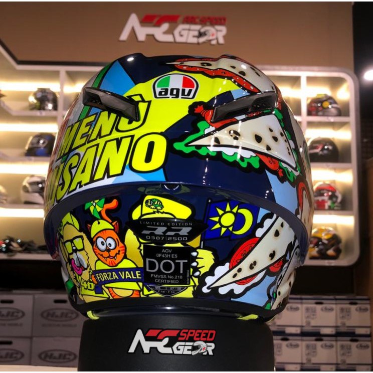 Helm Full Face AGV Pista GP RR (MS) - Helmet Motor Misano 2019
