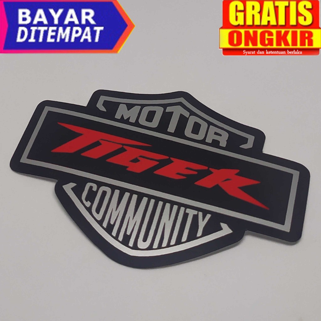 stiker honda tiger / sticker motor tiger / stiker tiger club / stiker club tiger / stiker motor