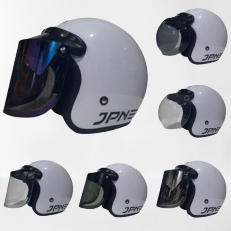 Helm jpn putih glossy ORIGINAL ((COD))