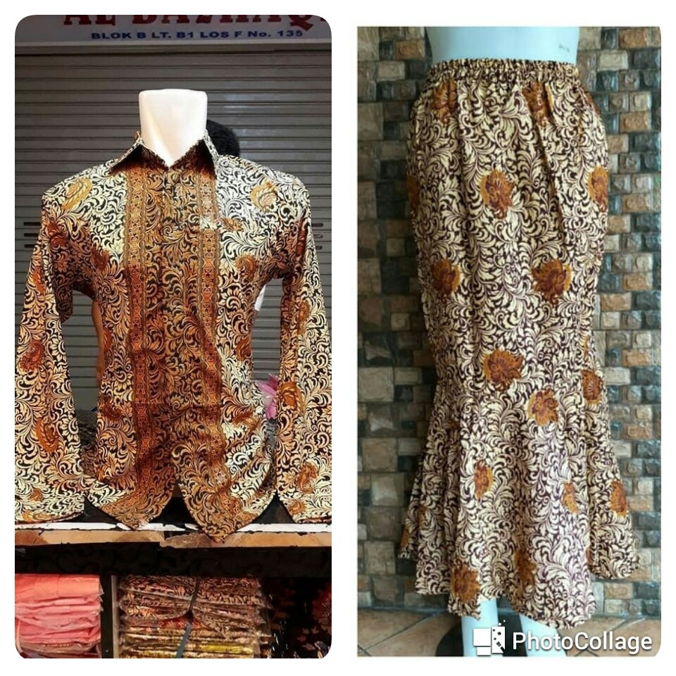 Rok  Mermaid Rok Duyung batik dan hem panjang pria modis