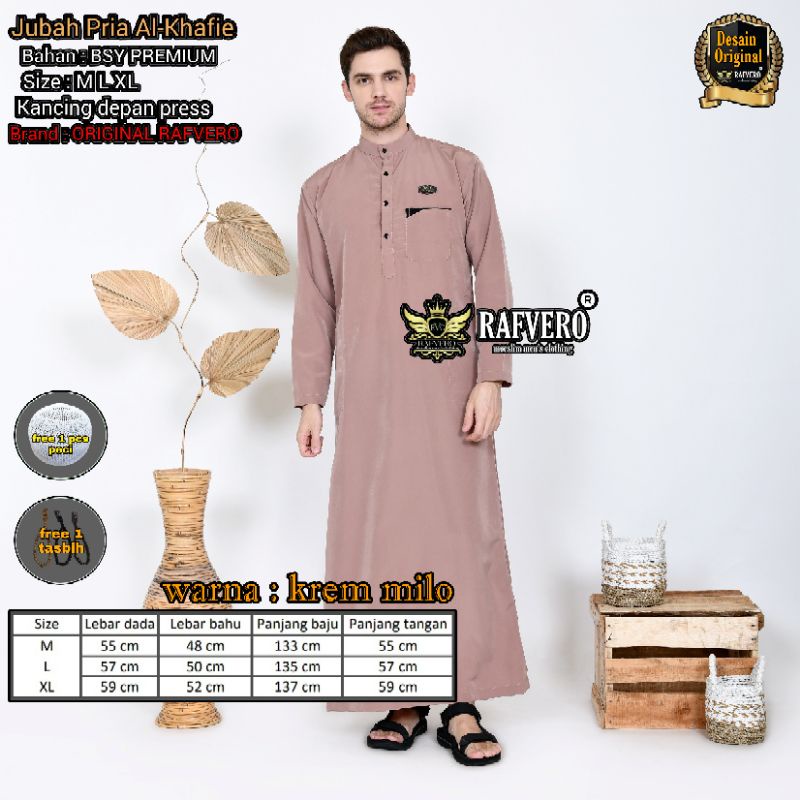 Gamis Pria Al-Khafie ORIGINAL RAFVERO - Baju Muslim Pria Terbaru