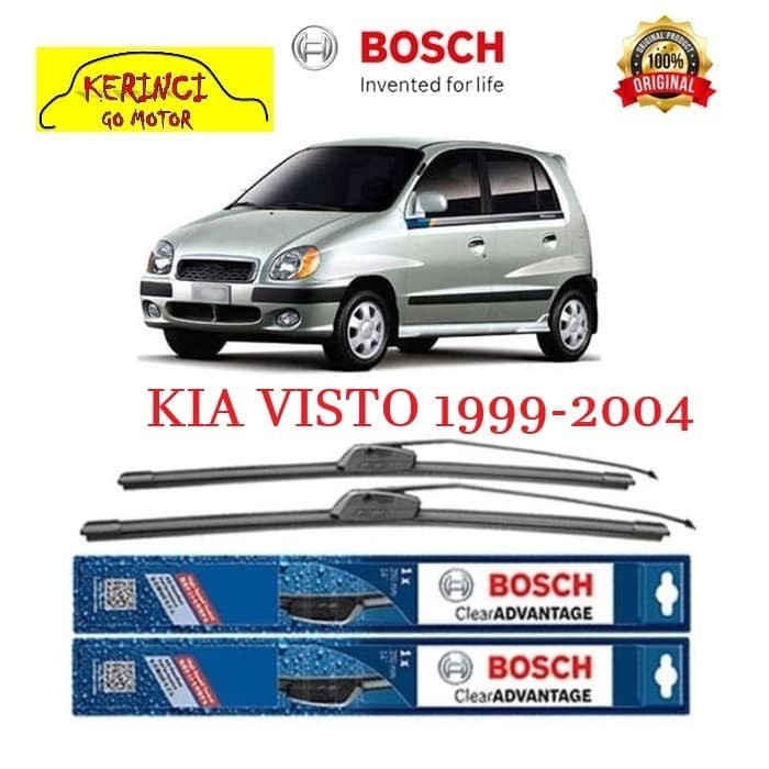 WIPER BOSCH CLEAR ADVANTAGE KIA VISTO 1999-2004 20&quot; &amp; 16 SEPASANG