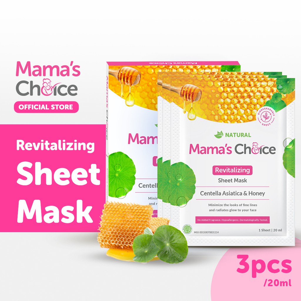 Mama's Choice Sheet Mask Revitalizing / Masker Wajah Isi 3 pcs