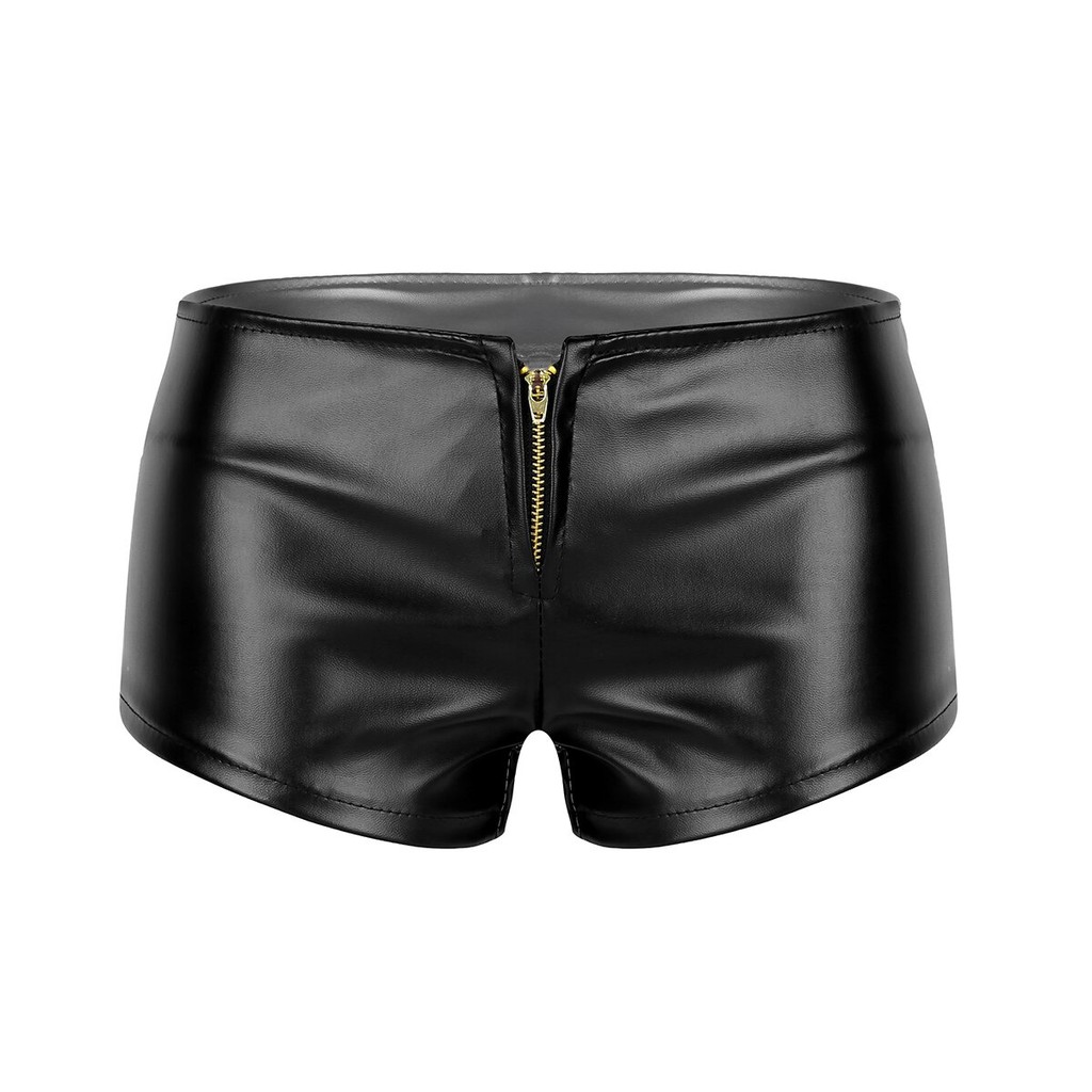 leather shorts women
