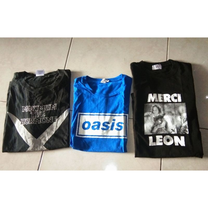 kaos band second borongan