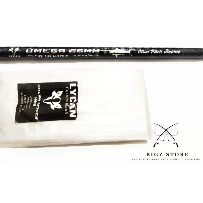 BLANK CARBON LYCAN OMEGA SLOW PITCH JIGGING SERIES TERBARU PE 1,5-4 LCOSP66MM BAHAN CUSTOM JORAN