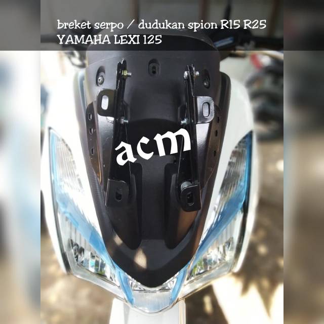 Breket serpo lexi 125 / dudukan spion buat yamaha lexi 125