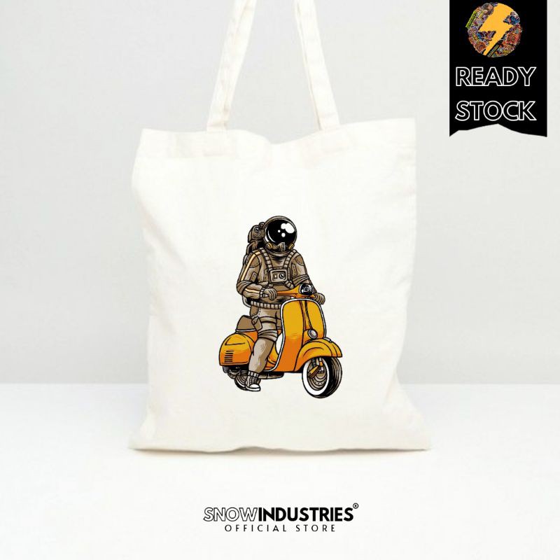 Tote Bag Wanita Pria Kanvas Baby Premium Vespa