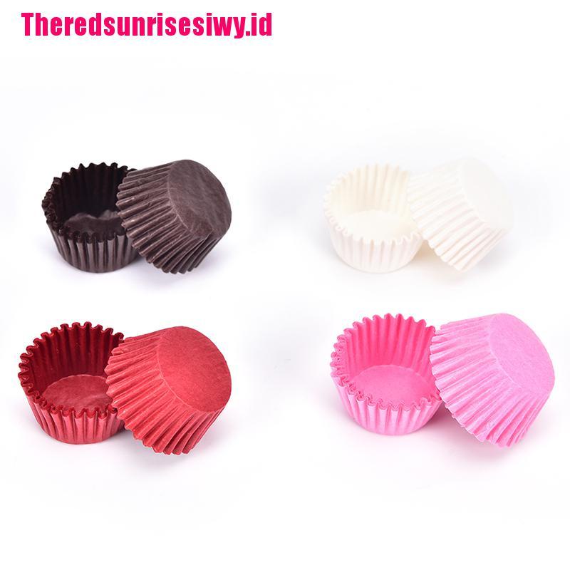 500pcs Kertas Pembungkus Cupcake / Muffin Mini Warna Polos