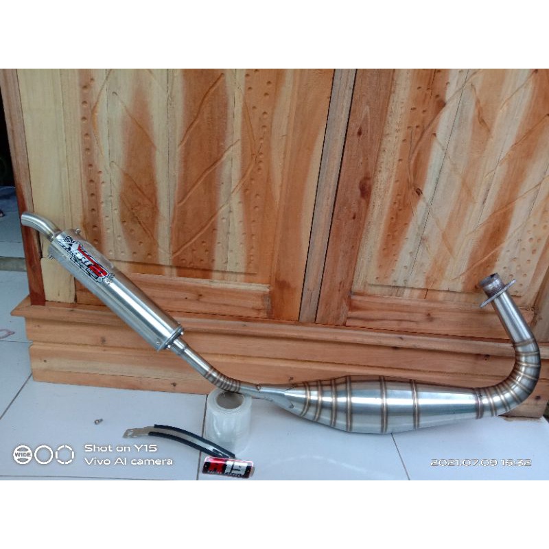 KNALPOT SATRIA 2TAK MODEL KOLONG ABRT20 STAINLESS