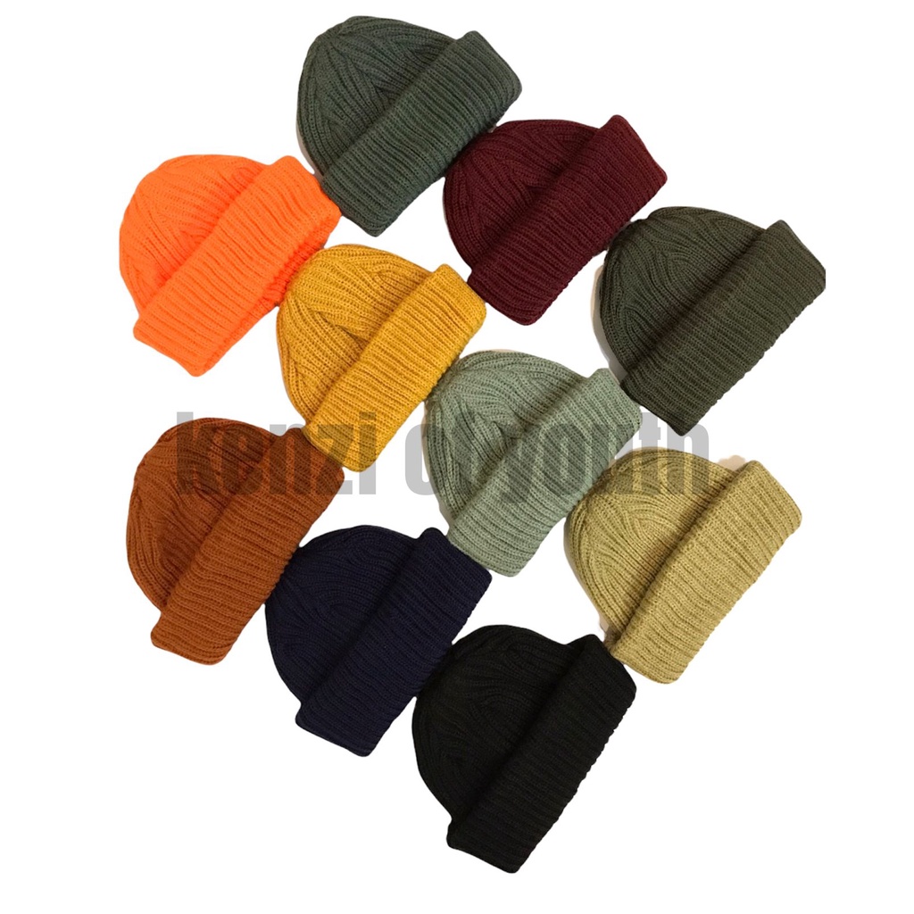 TOPI SHORT/LONG BEANIE HAT POLOS MATTERIAL POLYSTER /LONG BEANIE HAT/KUPLUK BEANIE LONG AND SHORT