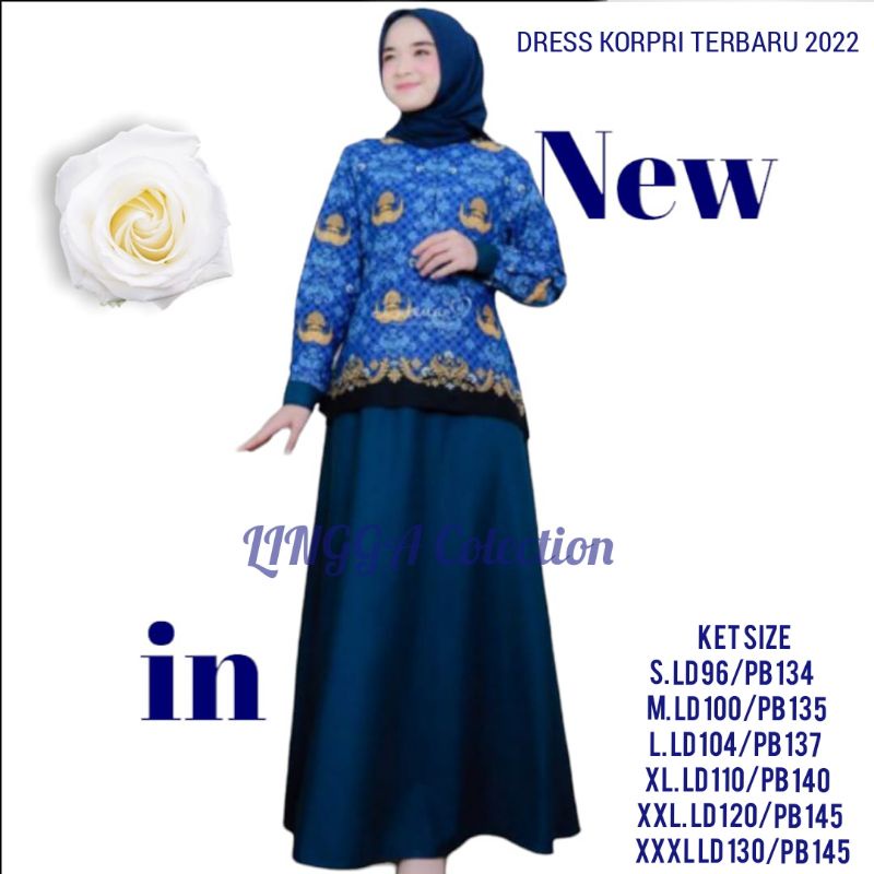 Baju Gamis Wanita Muslim Seragam Kantor Hitam Putih Murah Katun Toyobo Formal Wawancara Tes Kerj-Korpri