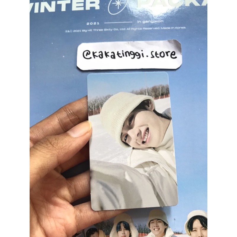 OFFICIAL PHOTOCARD TAEHYUNG WINTER PACKAGE BTS 2021 - PC TAEHYUNG WP BTS 2021
