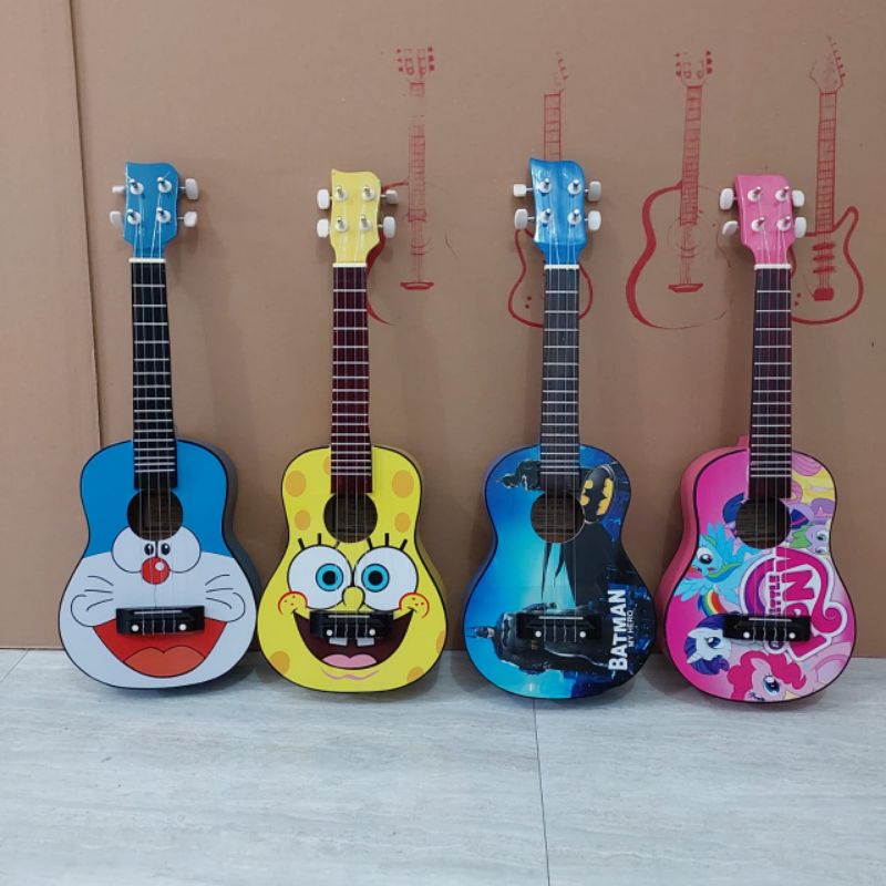 Ukulele senar 4 karakter/ kartun murah packing AMAN dan BERGARANSI jika rusak