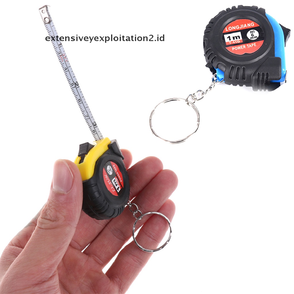 (Hotter 1m) Penggaris portable Retractable Tape Measure Penggaris Mini Plastik