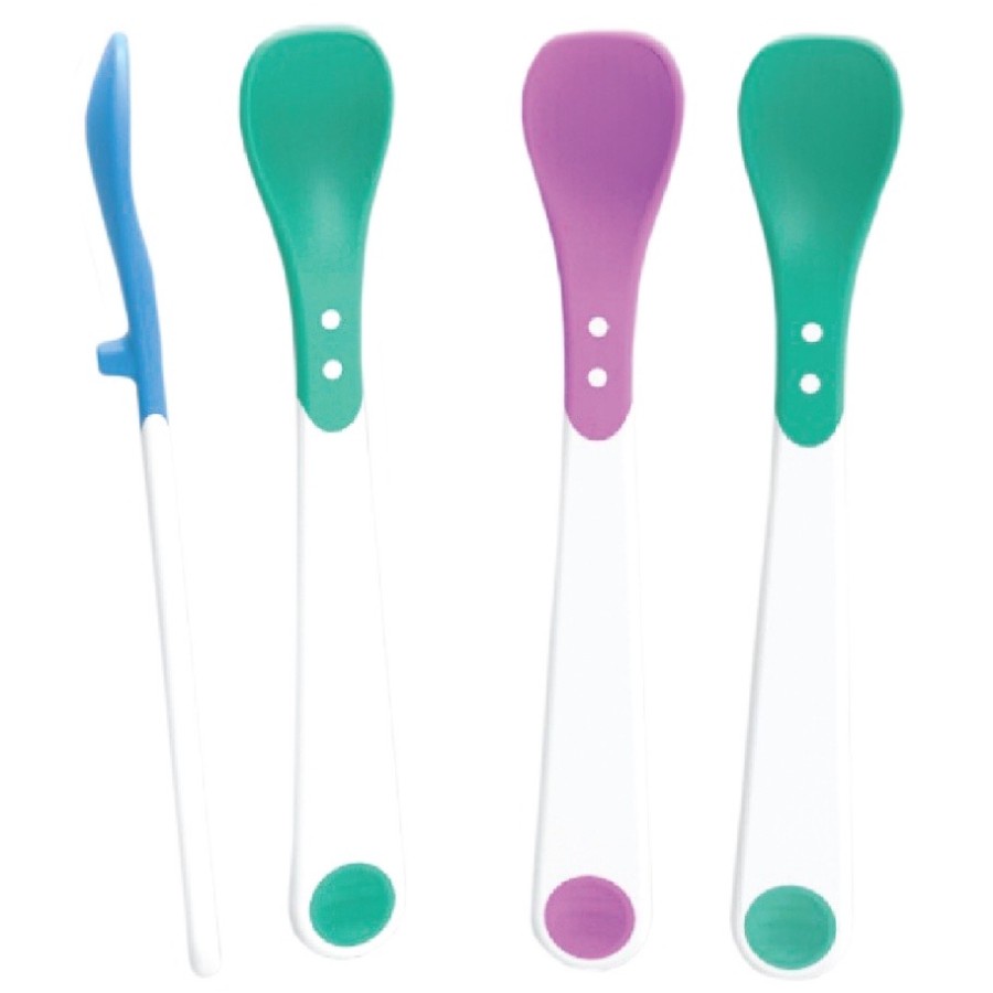 Baby Safe Heat Indicator Spoons BS348 Sendok Makan Bayi