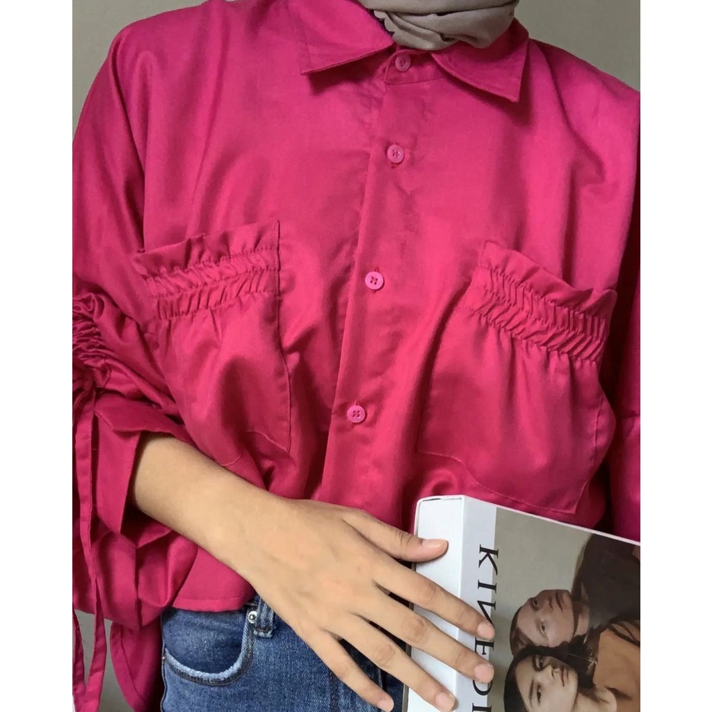 Seorina Blouse / Blouse Katun Poplin Premium / Atasan katun poplin