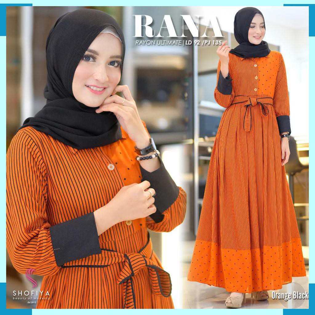 DRESS GAMIS. RANA MAXY. FASHION MUSLIM WANITA. BY SHOFIYA