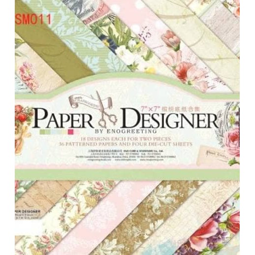

Set Kertas Scrapbook 7"x7" - Paper Designer by Enogreeting_SM011