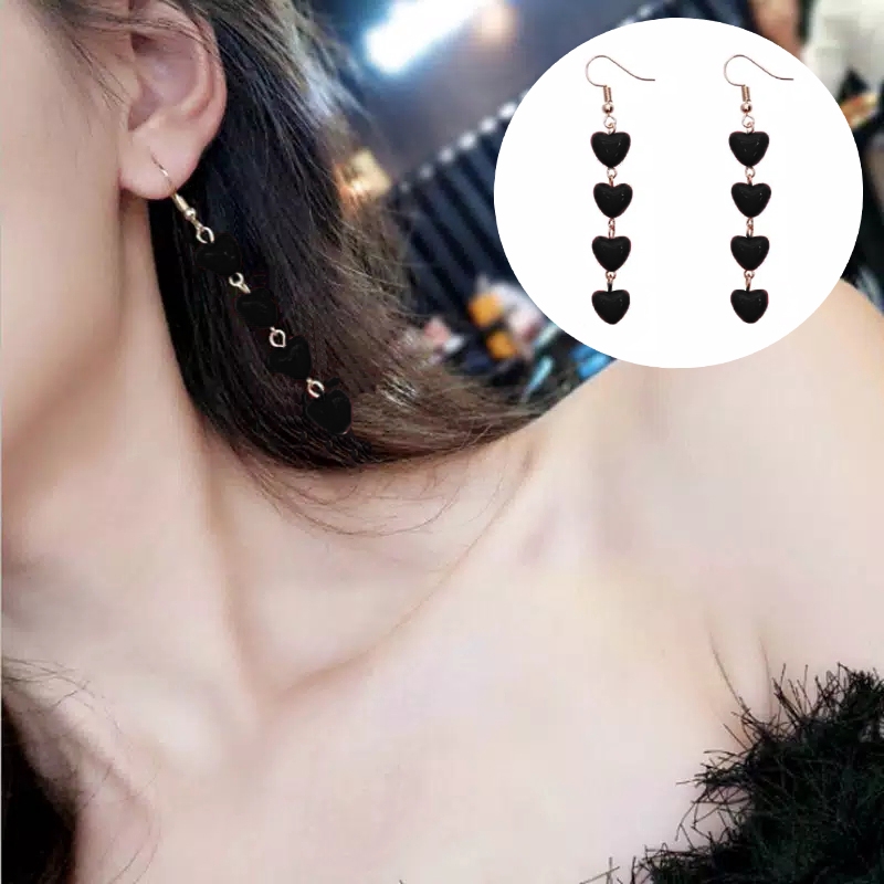 Anting Panjang Hooks Style Korea wanita Kekinian Model Sweet Love 382