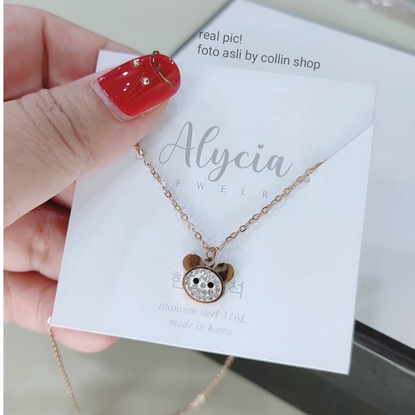 kalung anak bearly original alycia anti karat