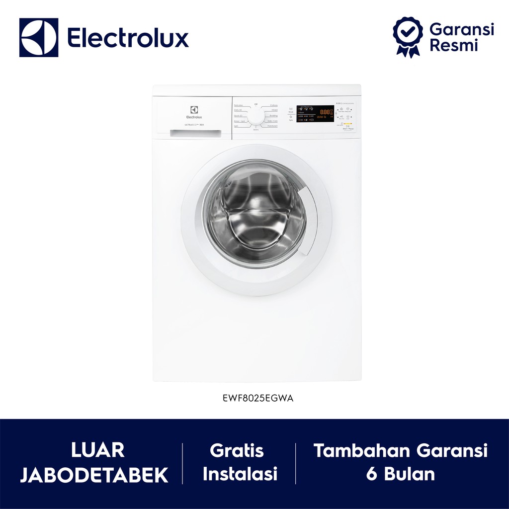 

Electrolux Mesin Cuci EWF8025 EGWA / EWF8025EGWA - Luar Jabodetabek