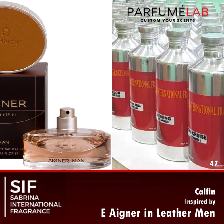 50ML Bibit Parfum Calfin By SIF Made In France | Bibit Parfum E Aigner in Leather Men 50ML