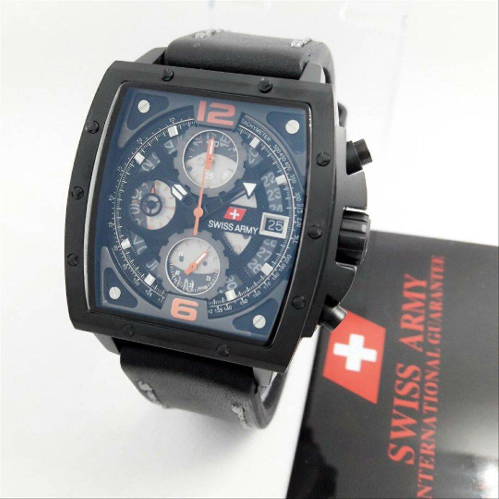 Dijual Jam tangan Pria Swiss Army 2290 Original Black Orange Model Expedetion Limited