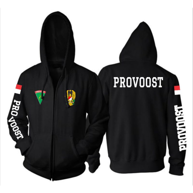 Jaket Provost // Jaket Hoodie Polisi Militer Angkatan Darat// Jaket Hoodie Zipper Provos