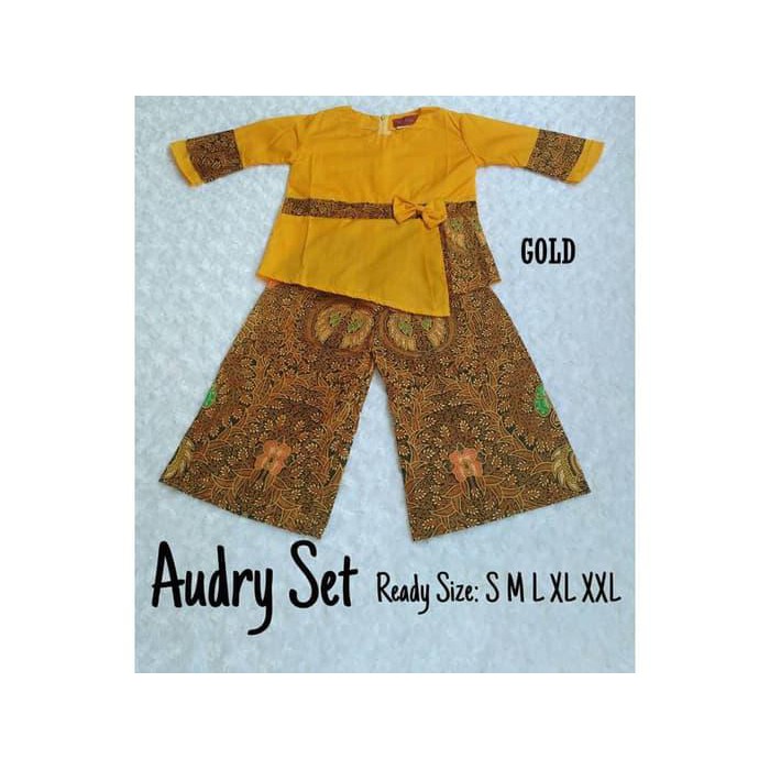 Sangat Laris Welans Batik - Kebaya Anak - Audry Set - Lp011 Kulot - 1-2 Tahun, Fuchsia