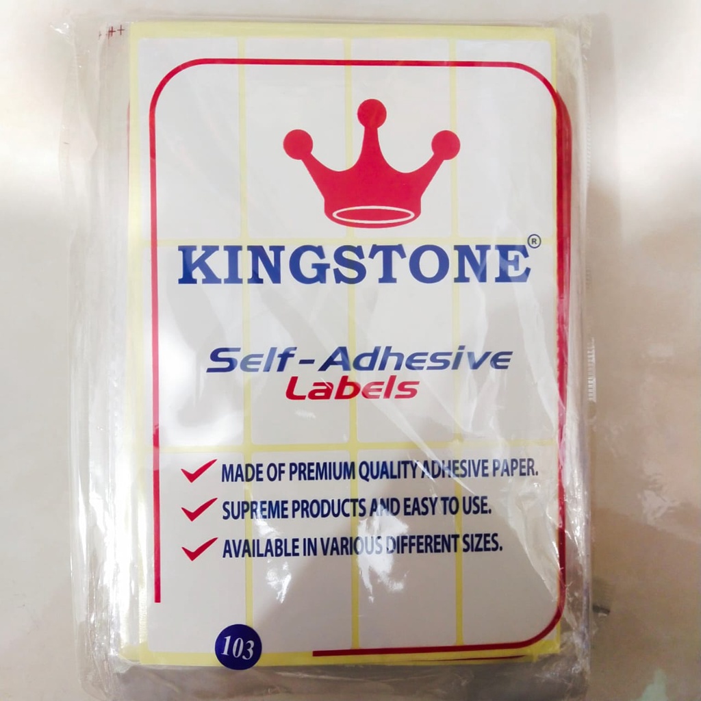 Label Harga KINGSTONE NO.103 Sticker Self Adhesive Lables