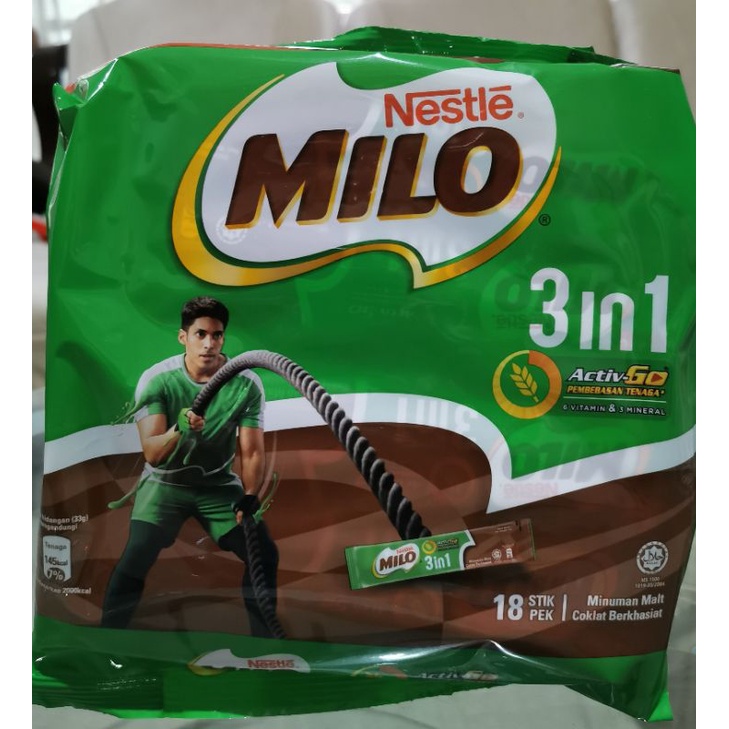 

Milo stik Malaysia isi 18