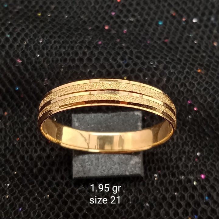 Cincin Emas 17 K - 1.95 gr Kadar 750 - 2836