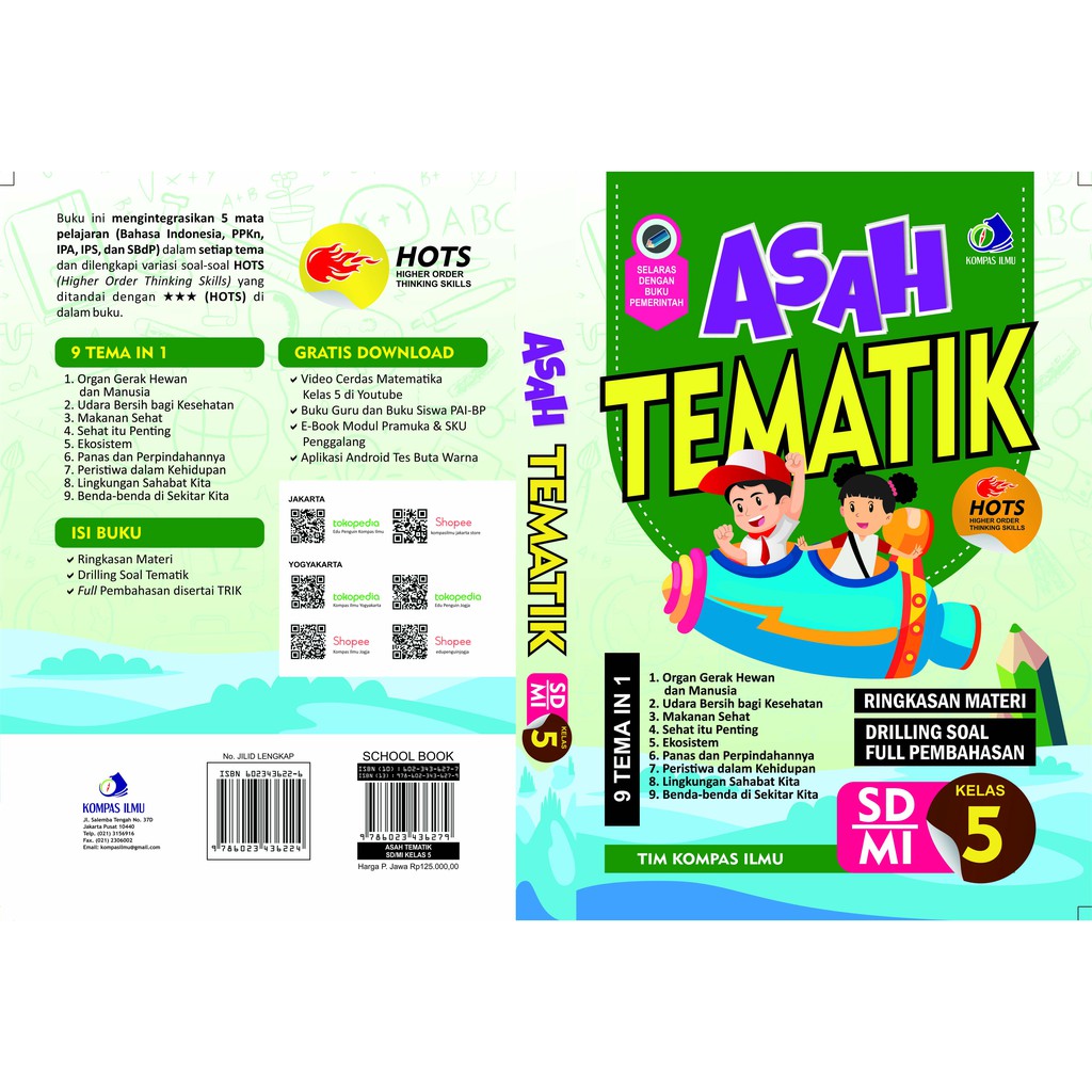 Buku ASAH TEMATIK SD/MI Kelas 5 HOTS 9in1 (KOMPAS ILMU)-4