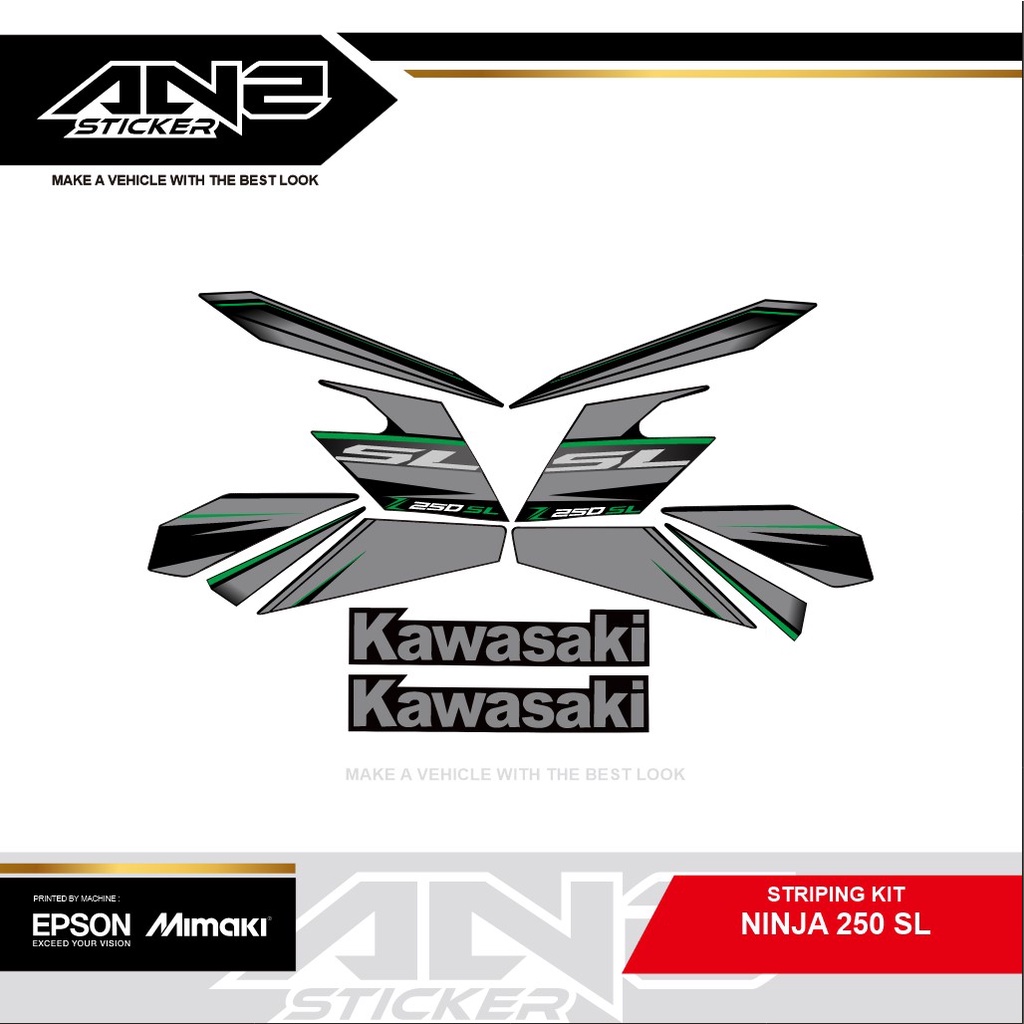 STRIPING NINJA 250SL/STIKER VARIASI NINJA 250SL