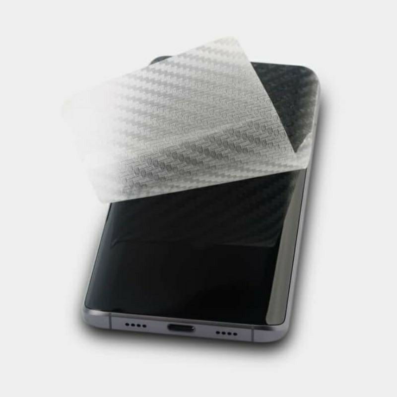 Samsung A32 4G / A52 / A72 Anti Gores Skin Karbon Belakang Screen Guard Protector Carbon Garskin