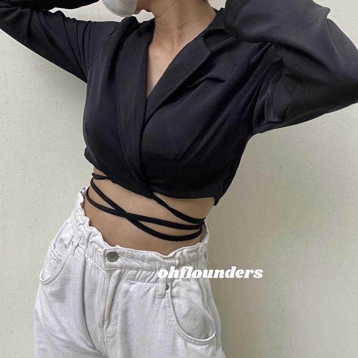 Crop Blazer Tied // Blazer Crop Tali 