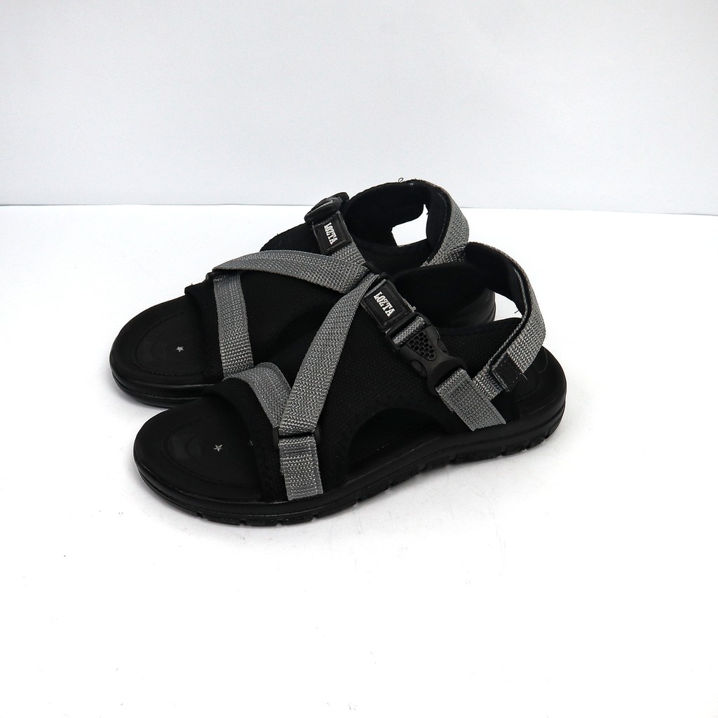 TERBARU NEW SANDALS MEN SANDAL GUNUNG PRIA CASUAL LOZTA SELOP DABEL WARNA GREY BLACK RED GREEN01