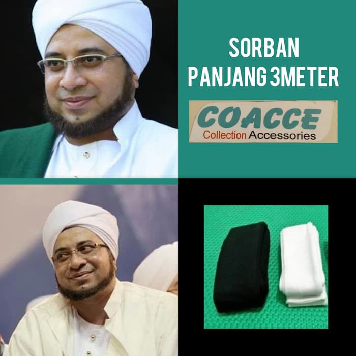 Sorban Imamah Putih Panjang 3 meter